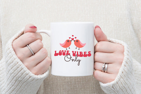 Love Vibes Only - Retro Valentine's Day SVG SVG CraftLabSVG 