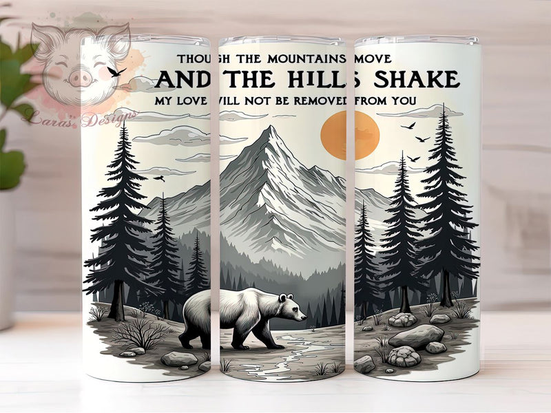 Love Will Not Be Removed Isaiah 5410 Tumbler Wrap, Love Will Not Be Removed, 20oz Tumbler Wrap, Sublimation Design, Christian Gift, Inspirational Drinkware, Bible Verse Decor Sublimation Lara' s Designs 