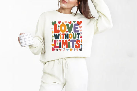 Love Without Limits Valentine's Day Png Sublimation Creativeart88 