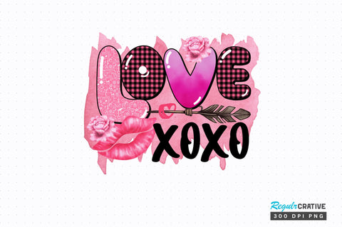 Love xoxo png design Sublimation Regulrcrative 