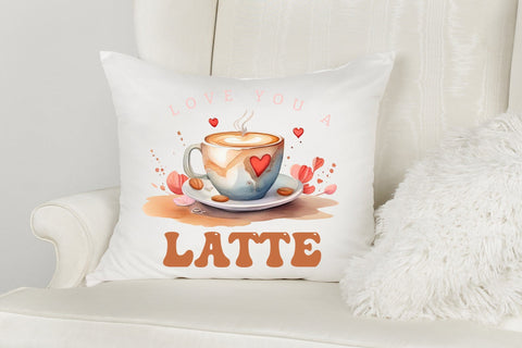 Love You a Latte | Valentine's Day Sublimation Sublimation CraftLabSVG 