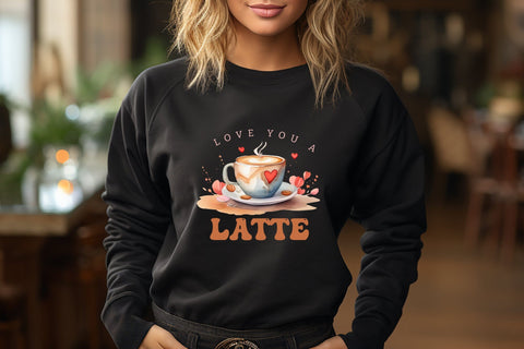 Love You a Latte | Valentine's Day Sublimation Sublimation CraftLabSVG 