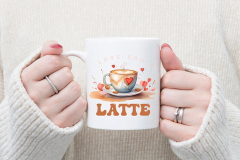 Love You a Latte | Valentine's Day Sublimation Sublimation CraftLabSVG 