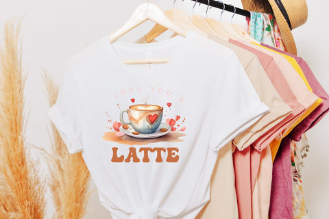 Love You a Latte | Valentine's Day Sublimation Sublimation CraftLabSVG 
