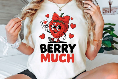 Love You Berry Much Sublimation Design Sublimation Regulrcrative 