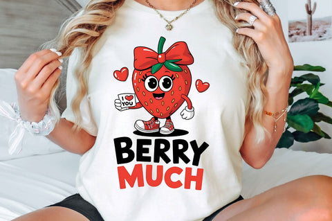 Love You Berry Much Sublimation Design Sublimation Regulrcrative 