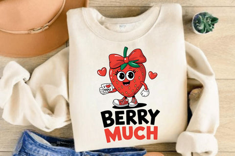 Love You Berry Much Sublimation Design Sublimation Regulrcrative 