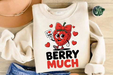 Love You Berry Much Sublimation Design Sublimation Regulrcrative 