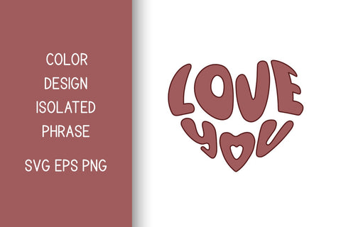 Love You SVG | Valentine PNG Sublimation | Black & Color SVG AnnaViolet_store 
