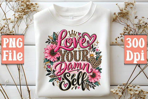 Love Your Damn Self PNG Sublimation Craftlabsvg24 