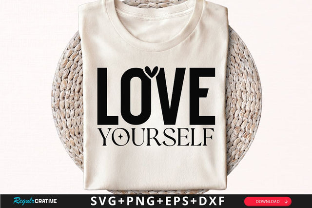 Love your self Sleeve SVG Design, Inspirational sleeve SVG, Motivational Sleeve SVG Design, Positive Sleeve SVG SVG Regulrcrative 