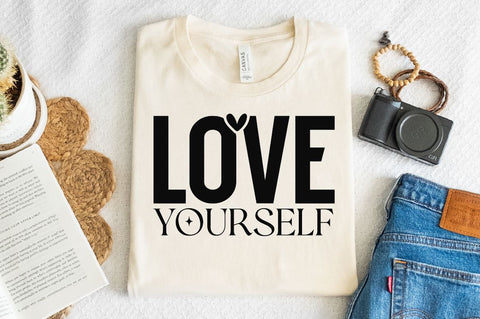 Love your self Sleeve SVG Design, Inspirational sleeve SVG, Motivational Sleeve SVG Design, Positive Sleeve SVG SVG Regulrcrative 