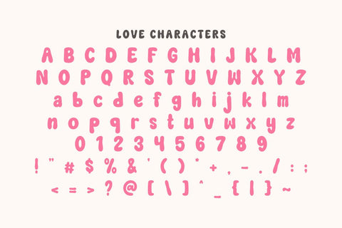 Love Yourself - Cute Valentine Duo Font Font Masyafi Studio 
