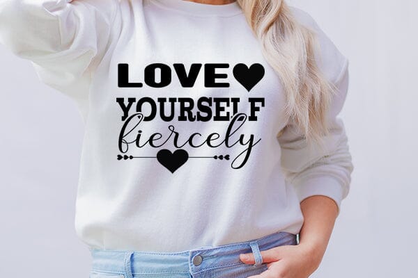 love yourself fiercely SVG Angelina750 