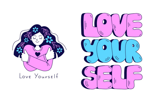 Love Yourself Motivational Phrase Sublimation Rin Green 