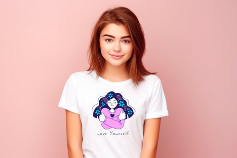 Love Yourself Motivational Phrase Sublimation Rin Green 