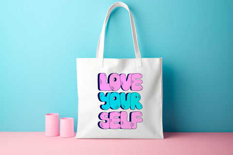 Love Yourself Motivational Phrase Sublimation Rin Green 