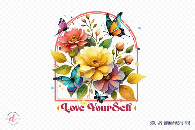 Love Yourself PNG Sublimation Design Sublimation CraftLabSVG 
