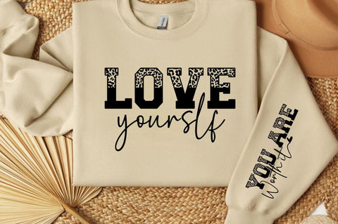 Love yourslf Sleeve SVG Design SVG Designangry 