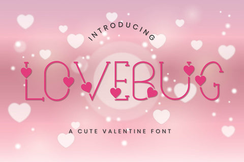 Lovebug - A Cute Valentine Font Font CraftLabSVG 