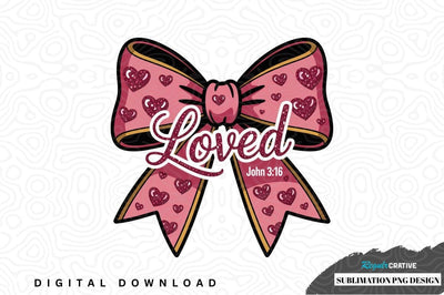 Loved bow sublimation png design Sublimation Regulrcrative 