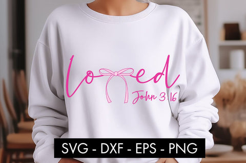 Loved John 3 16 SVG PNG Sublimation SVG Freeling Design House 