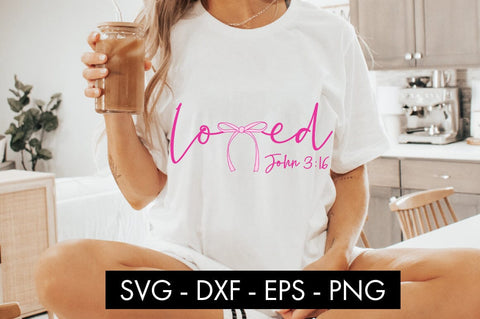 Loved John 3 16 SVG PNG Sublimation SVG Freeling Design House 