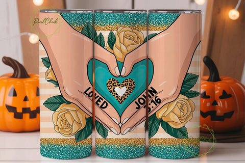 Loved John 3:16 Tumbler Wrap Sublimation PixelChick 