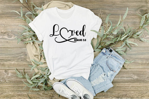 Loved romans 5 8 SVG Angelina750 