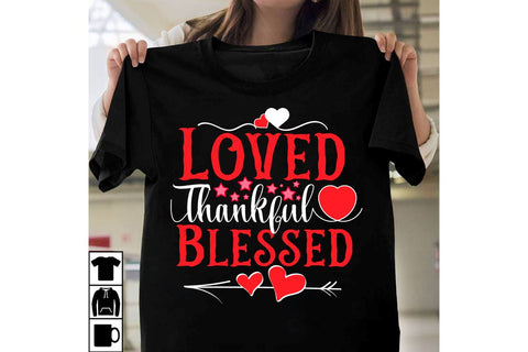Loved Thankful Blessed SVG Cut File SVG Insomnia Std 