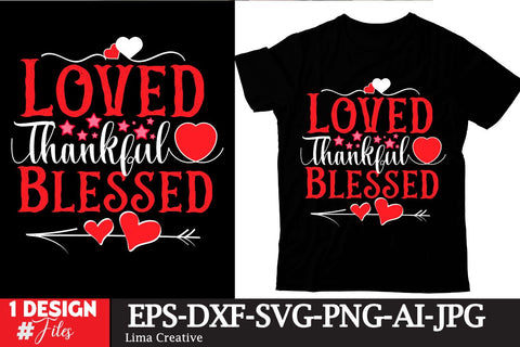 Loved Thankful Blessed SVG Cut File SVG Insomnia Std 