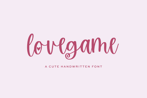 Lovegame Script Font Beck McCormick 