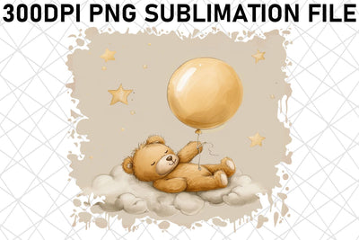 Lovely Bear Watercolor Artwork Collection for Crafters Sublimation afrosvg 