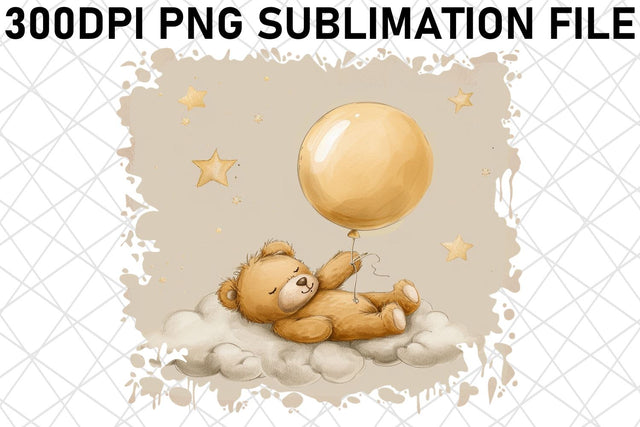 Lovely Bear Watercolor Artwork Collection for Crafters Sublimation afrosvg 