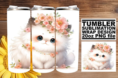 Lovely Cat Lover's Tumbler Wrap Design Sublimation afrosvg 