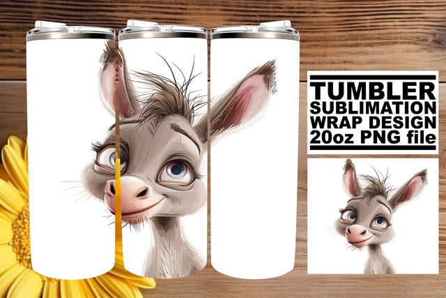 Lovely Critter Sublimation Tumbler Wrap Sublimation afrosvg 