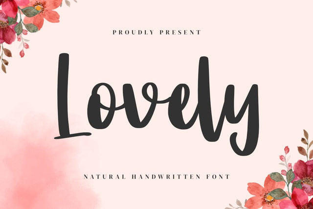 Lovely - Love Handwritten Font Font Masyafi Studio 