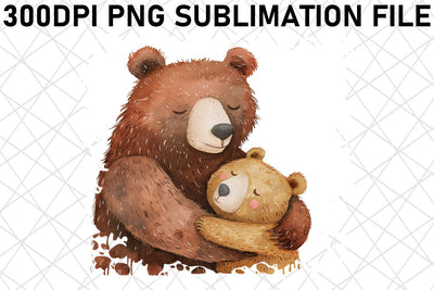 Lovely Mama Bear: Mother's Day Sublimation Art Sublimation afrosvg 