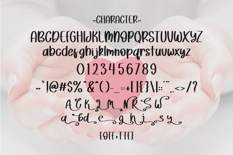 Lovely Smile - Valentine Font Font Masyafi Studio 