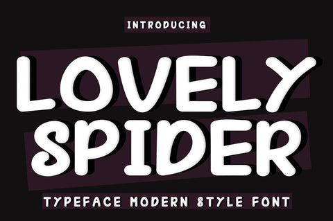 Lovely Spider Font Font muhammadzeky 