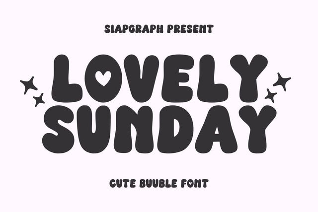Lovely Sunday - Lovely Groovy Font Font Masyafi Studio 