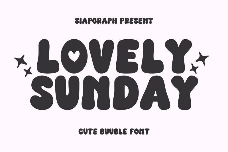 Lovely Sunday - Lovely Groovy Font Font Masyafi Studio 