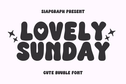Lovely Sunday - Lovely Groovy Font Font Masyafi Studio 