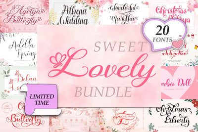 Lovely Sweet Bundle Font Prasetya Letter 
