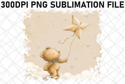 Lovely Teddy Bear Watercolor Artwork Collection for Crafters Sublimation afrosvg 
