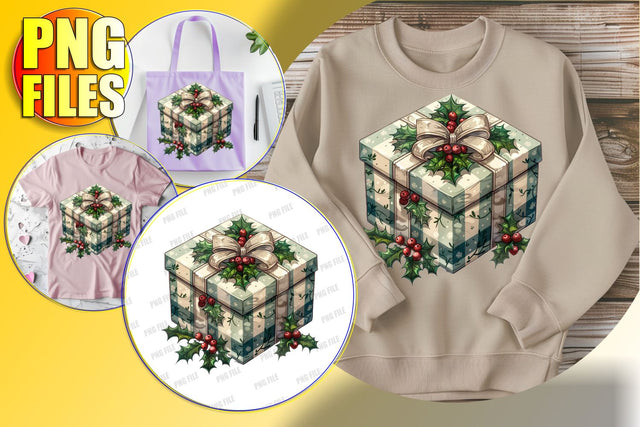 Lovely Watercolor Christmas Clipart Sublimation Design Sublimation afrosvg 