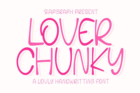 Lover Chunky - Playful Display Font Font Masyafi Studio 