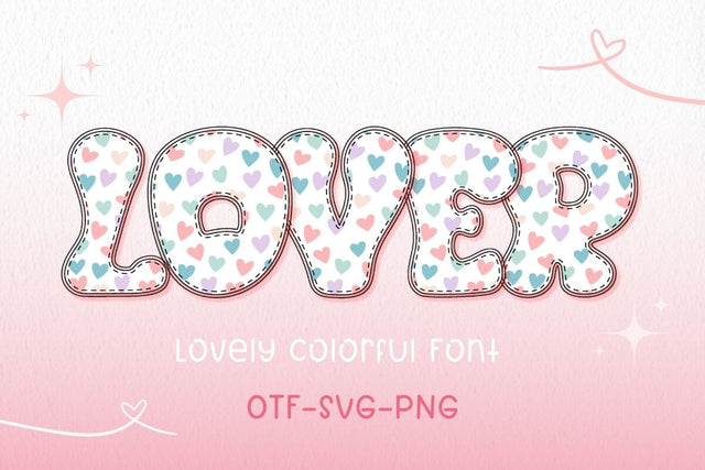 Lover - Color Font Font AnningArts Design 