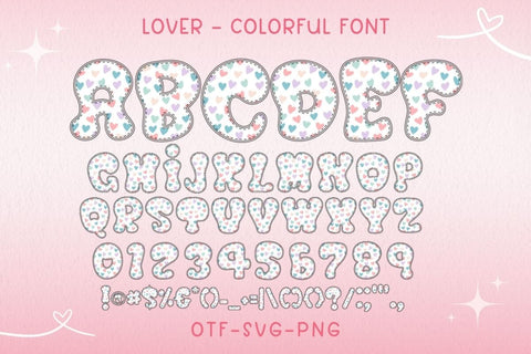 Lover - Color Font Font AnningArts Design 