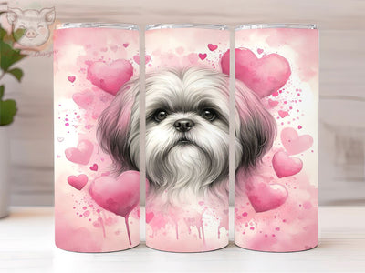 Lover Shihtzu Dog 20oz Tumbler Png, Straight & Tapered Tumbler Png, Shih Tzu Tumbler Png, Digital Download PNG Sublimation Lara' s Designs 